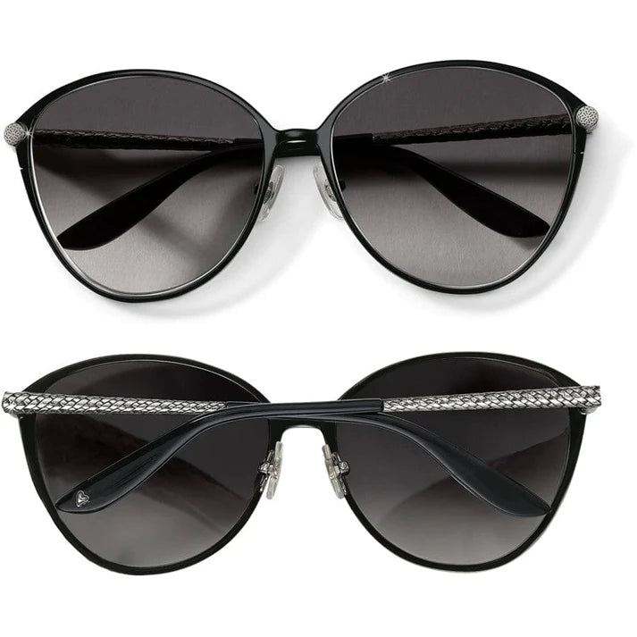 Ferrara Gatta Sunglasses - Black + Silver