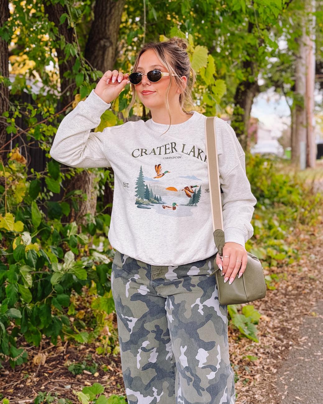 Crater Lake Embroidered Sweatshirt