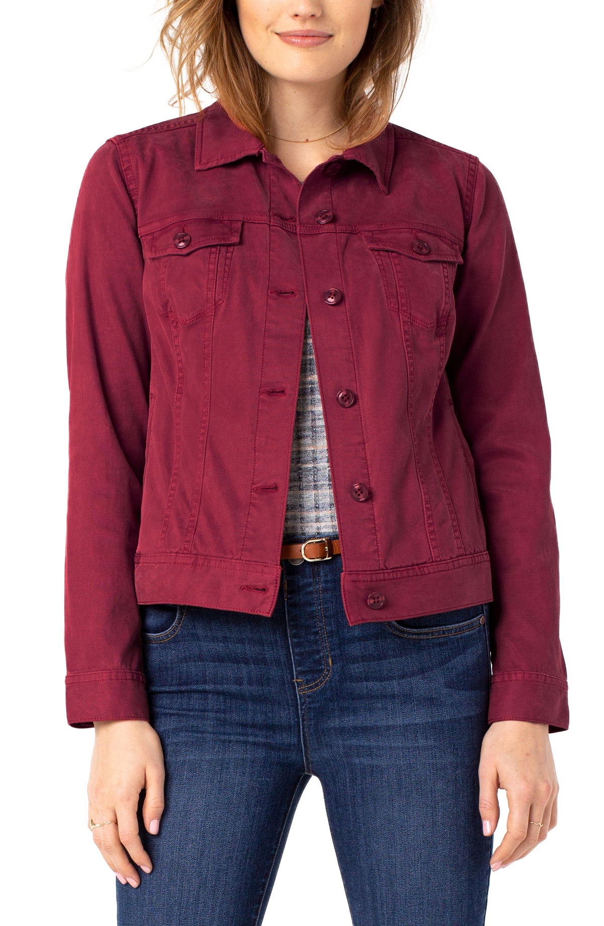 Classic Jean Jacket Raspberry