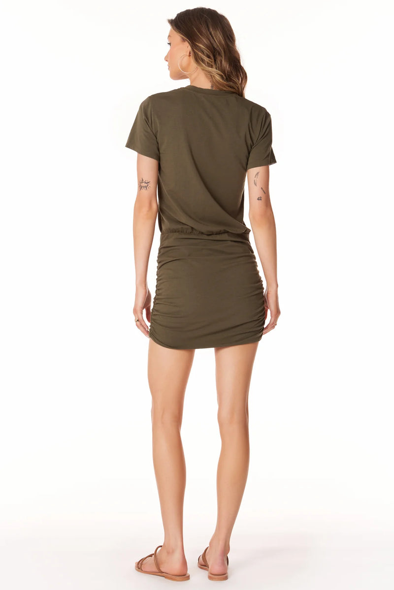 Shirred Skirt Tshirt Dress Troops