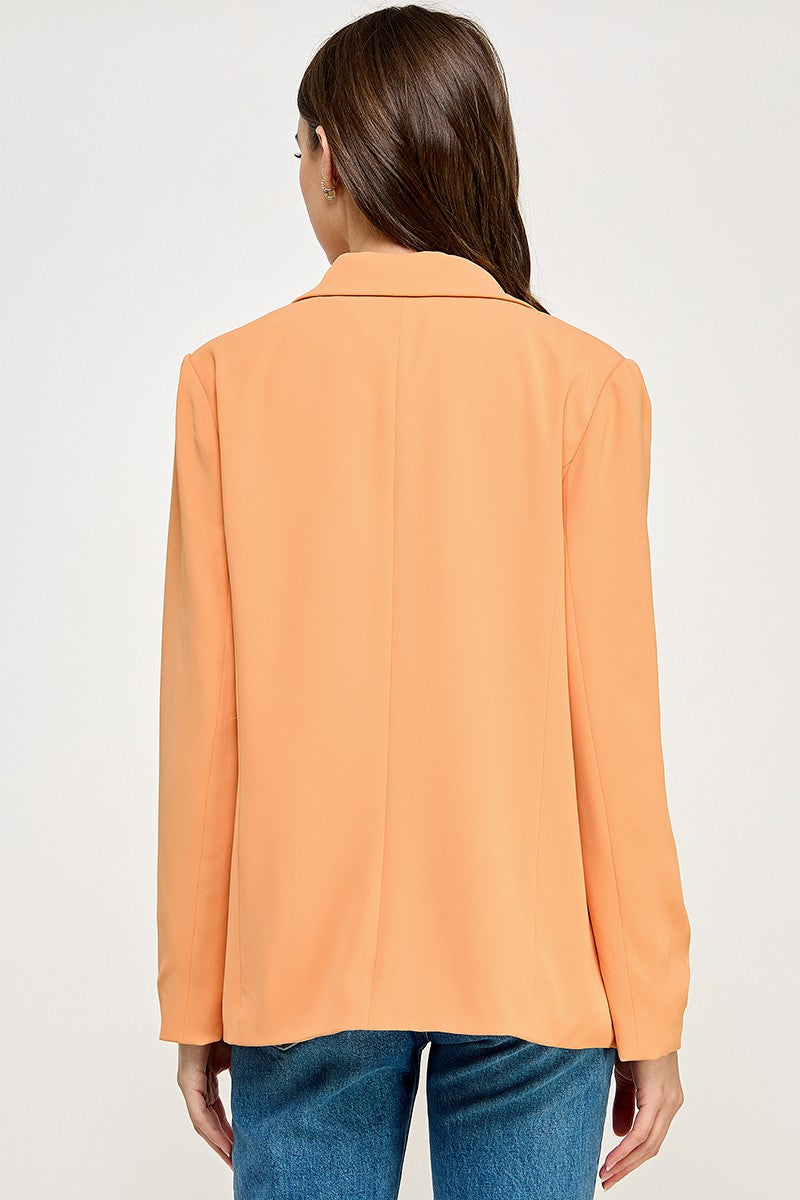 Slouchy Boyfriend Blazer Orange
