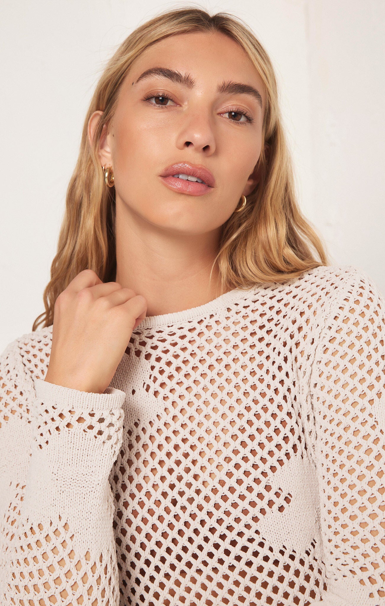 Blossom Floral Sweater Natural