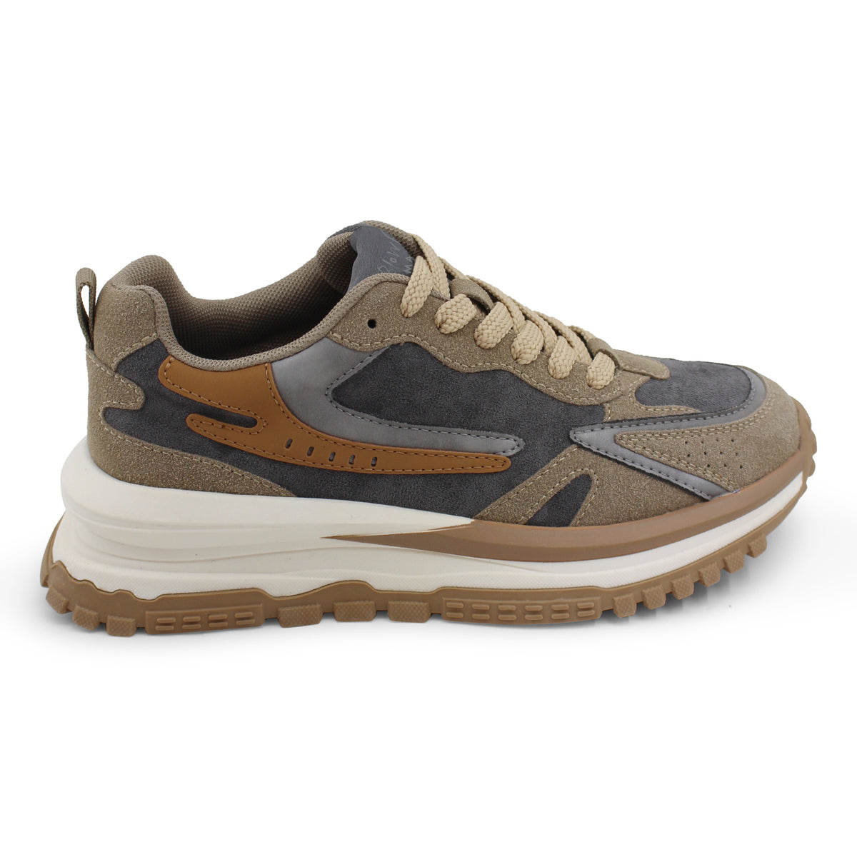 Leo Sneakers Earth Faux Suede