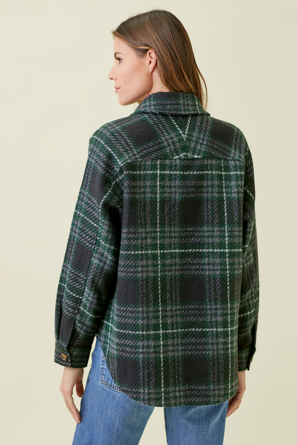 Clan Wallace Plaid Buttoned Jacket Dark Green