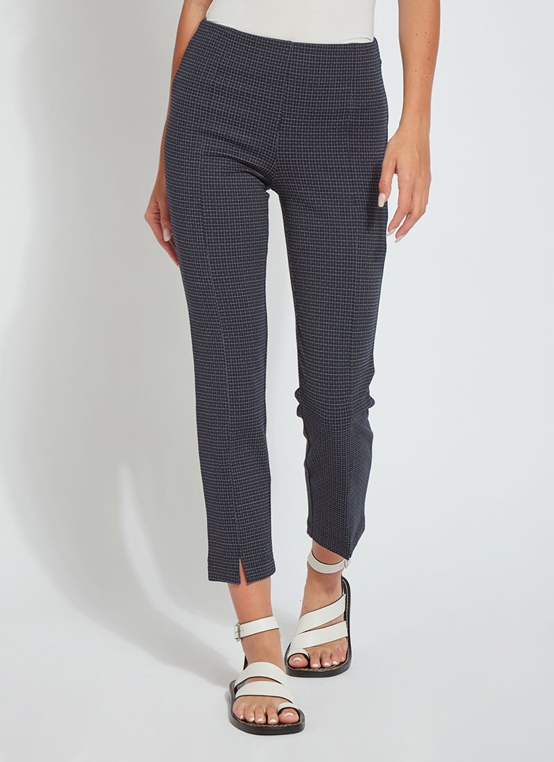 Patterned Wisteria Ankle Pant Sharp Grid