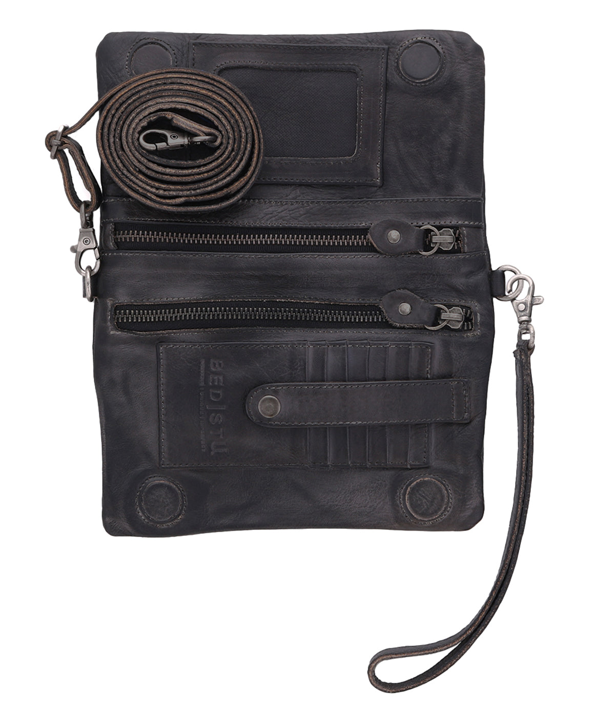 Cadence Convertible Wallet Black Rustic
