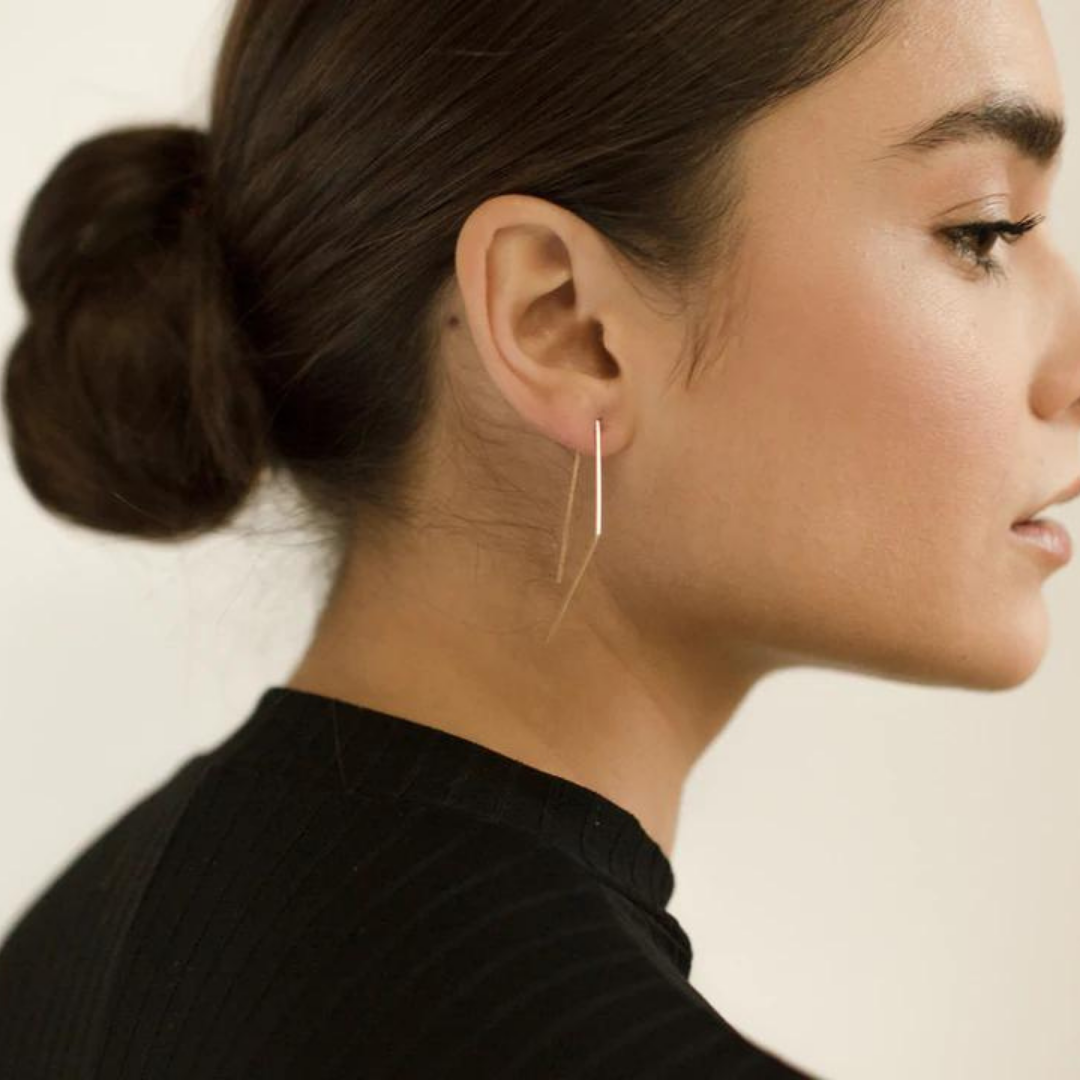 Bent Slides Earrings 14k Gold Fill
