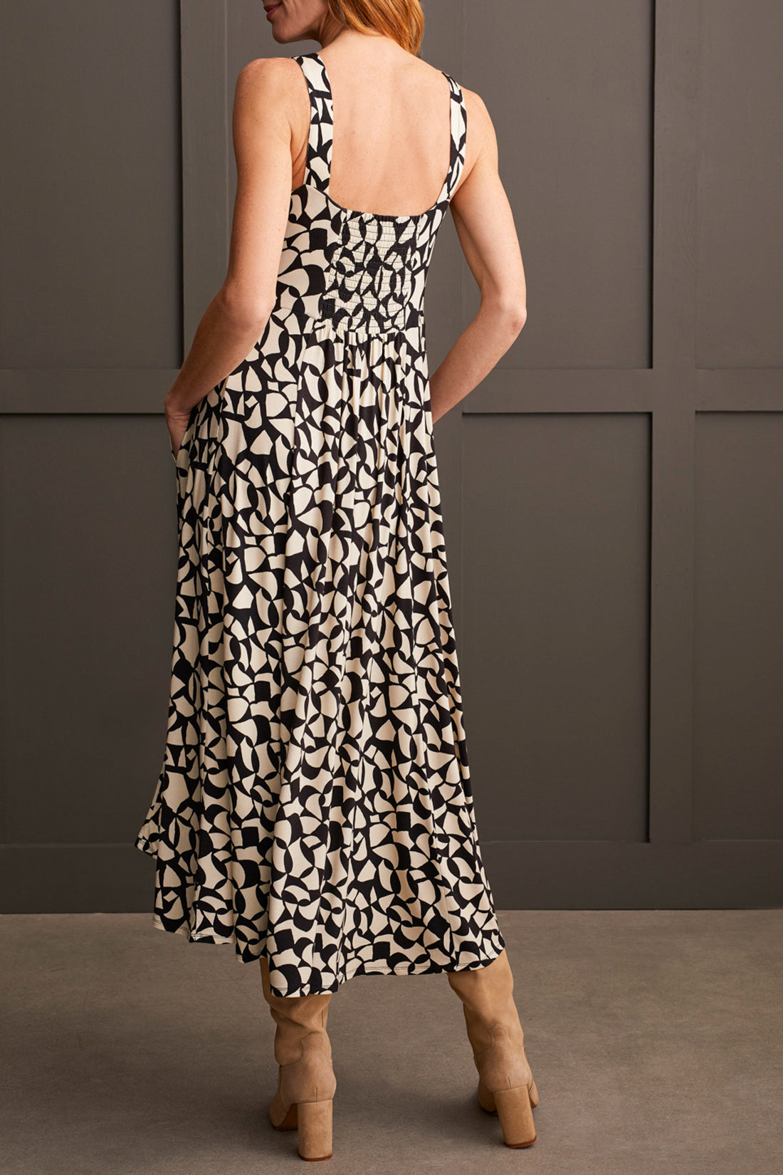 Sleeveless High Low Dress Frost Grey