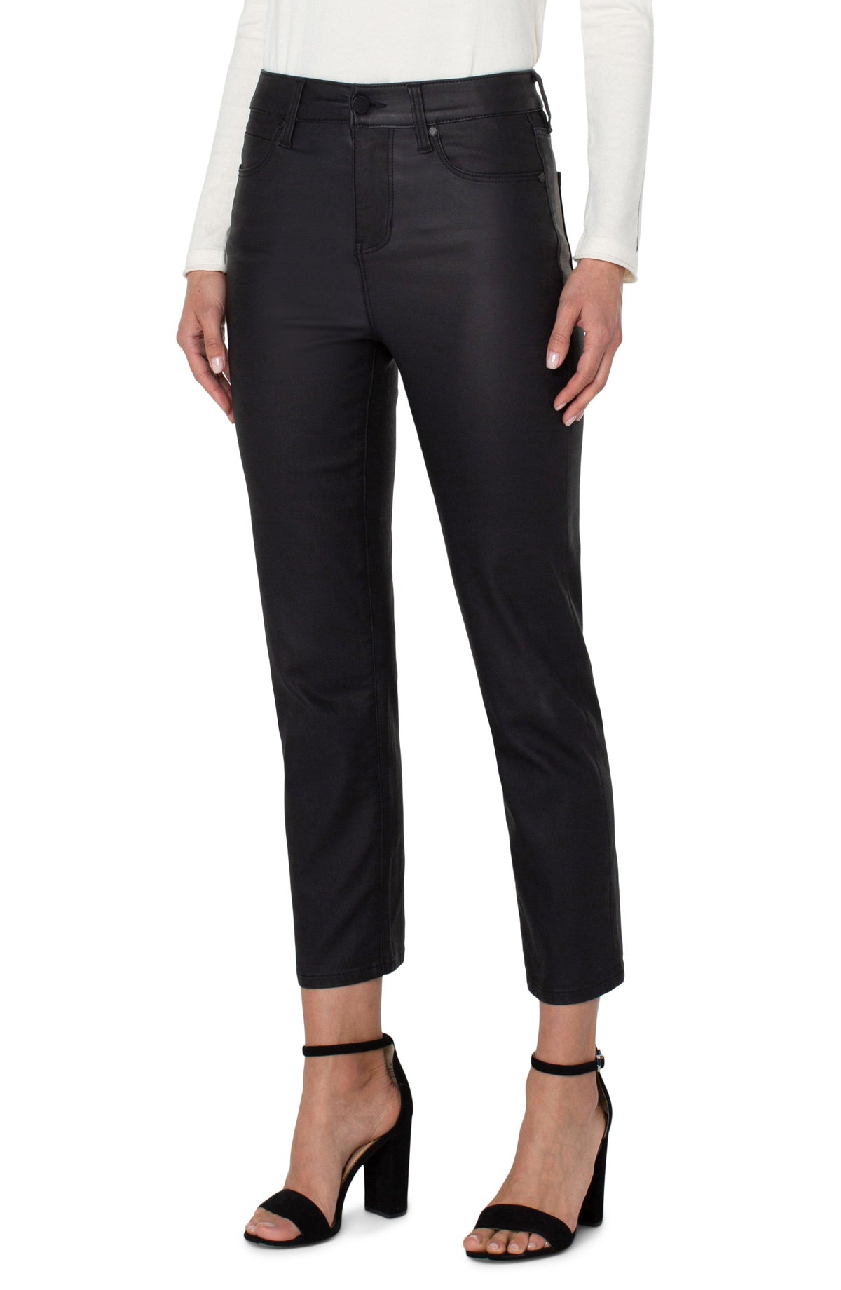 Kennedy Hi Rise Crop Straight Black