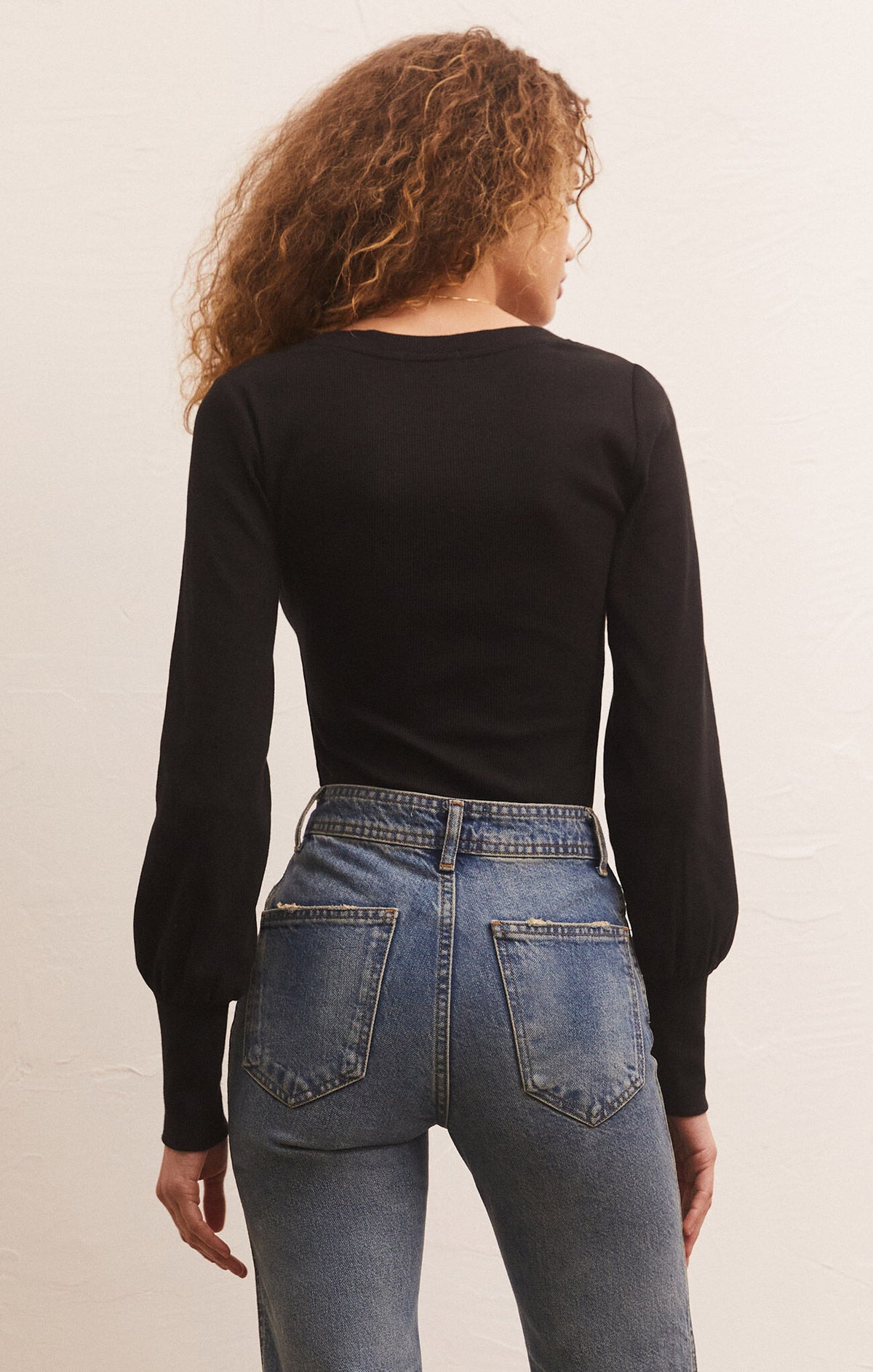 Rylen Long Sleeve Top Black