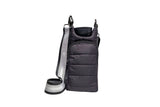 HydroBag Crossbody Black Matte | Black Silver Stripe