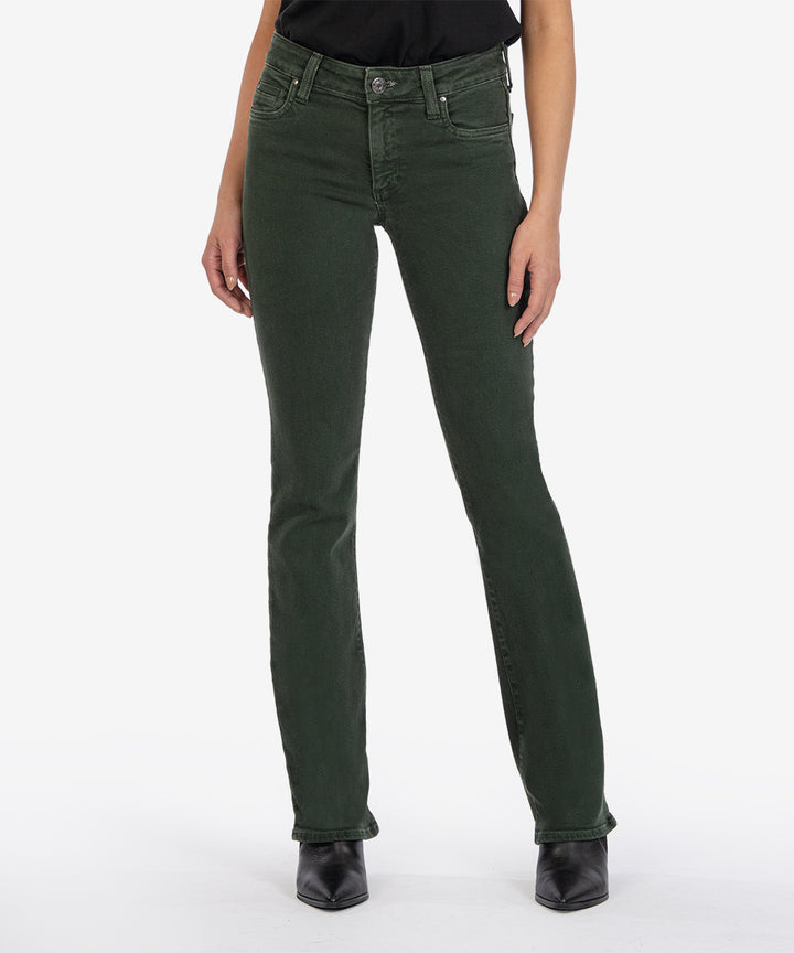 Natalie Mid Rise Bootcut Pants Deep Forest