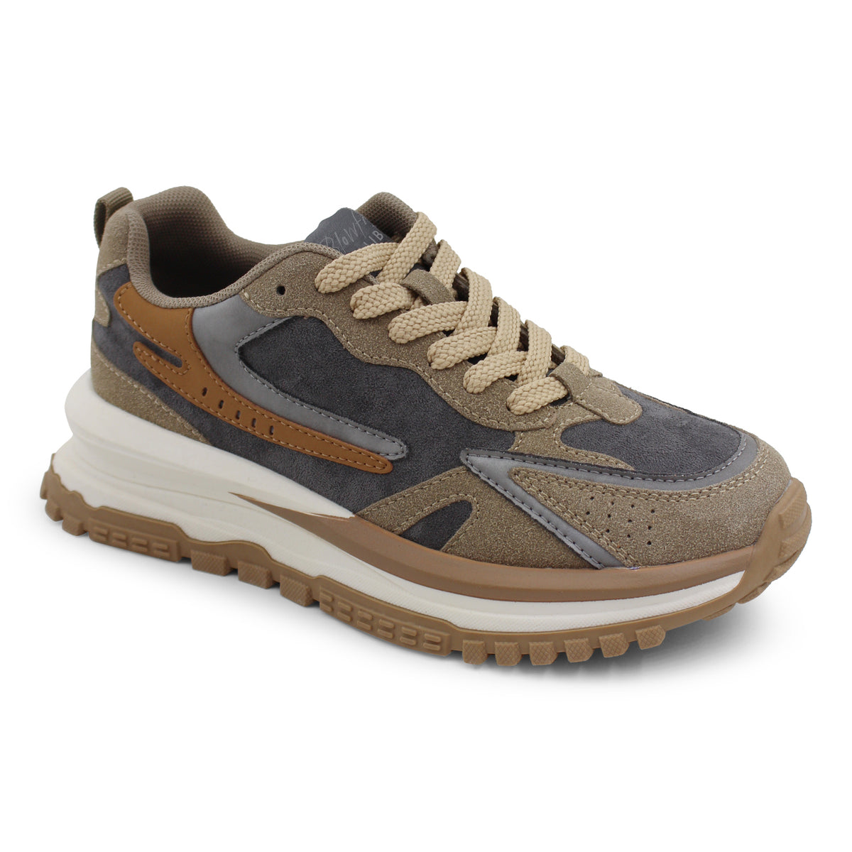 Leo Sneakers Earth Faux Suede