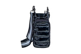 HydroBag Crossbody Black Glossy | Grey Black Stripe
