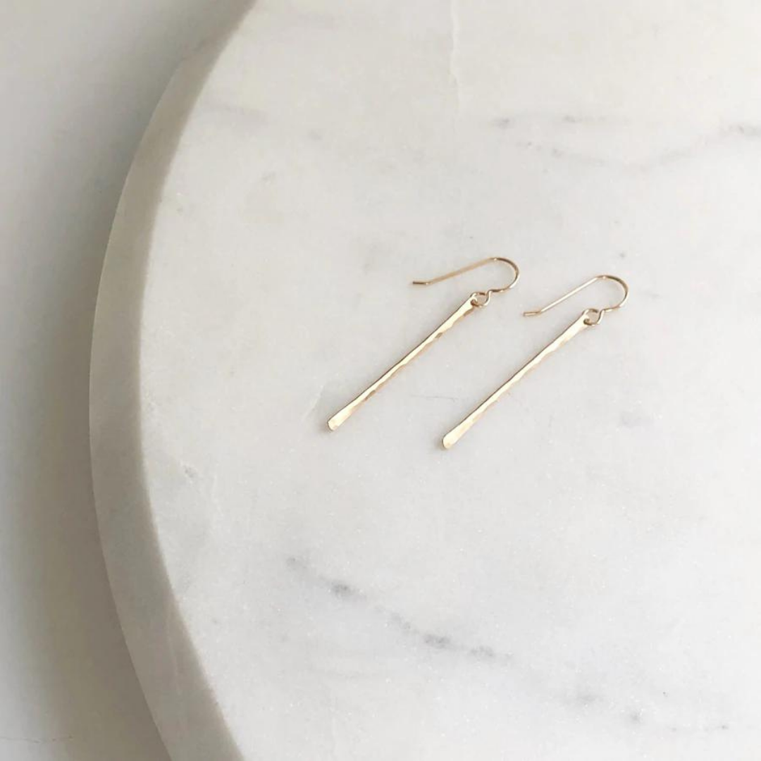 Matchstick Earrings Rose Gold