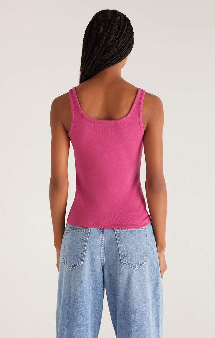 Audrey Rib Tank Sweet Plum