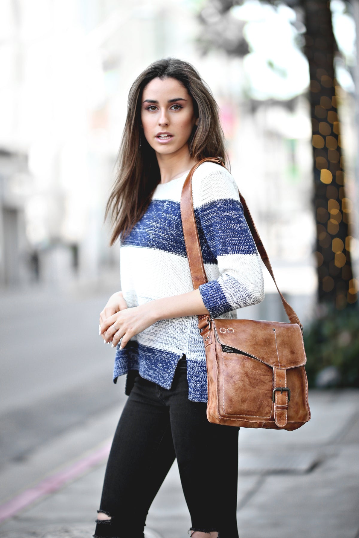 Venice Beach Crossbody Tan Rustic