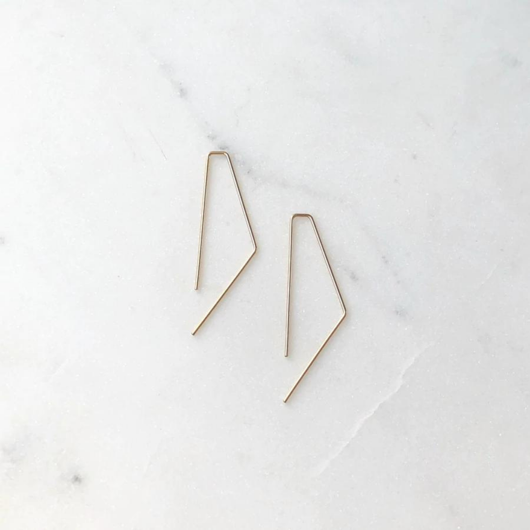 Bent Slides Earrings 14k Gold Fill