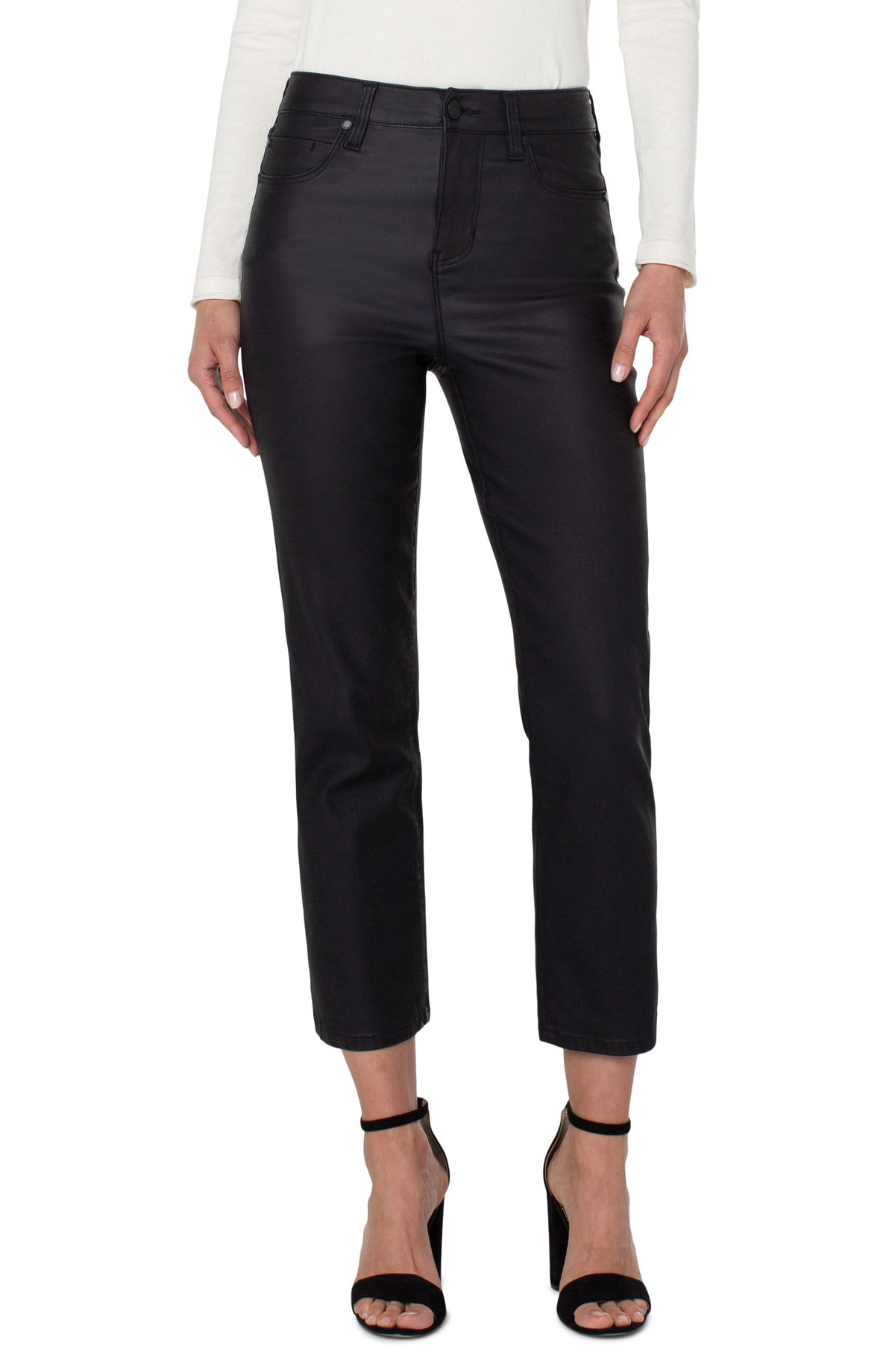 Kennedy Hi Rise Crop Straight Black