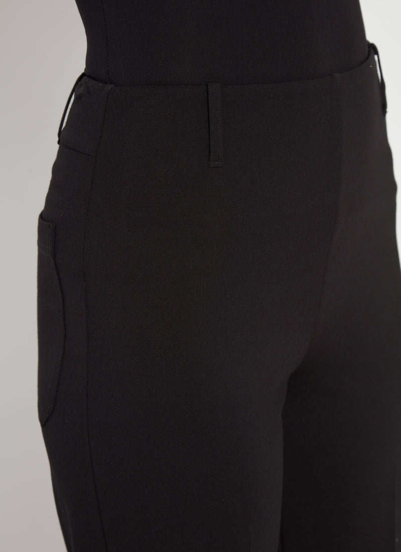 Juliet Fringe Cropped Pants Black