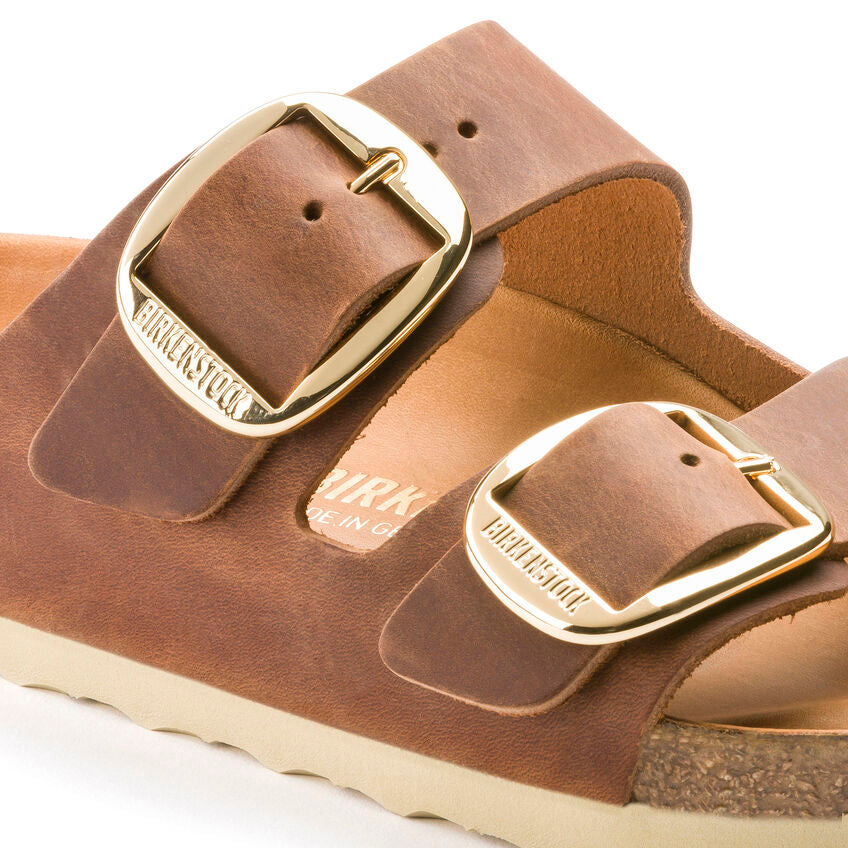 Arizona Big Buckle Sandals Cognac