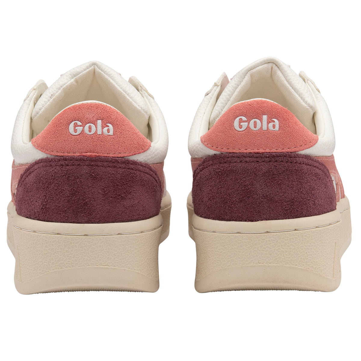 Grandslam Trident Sneakers White, Dusty Rose + Coral Pink