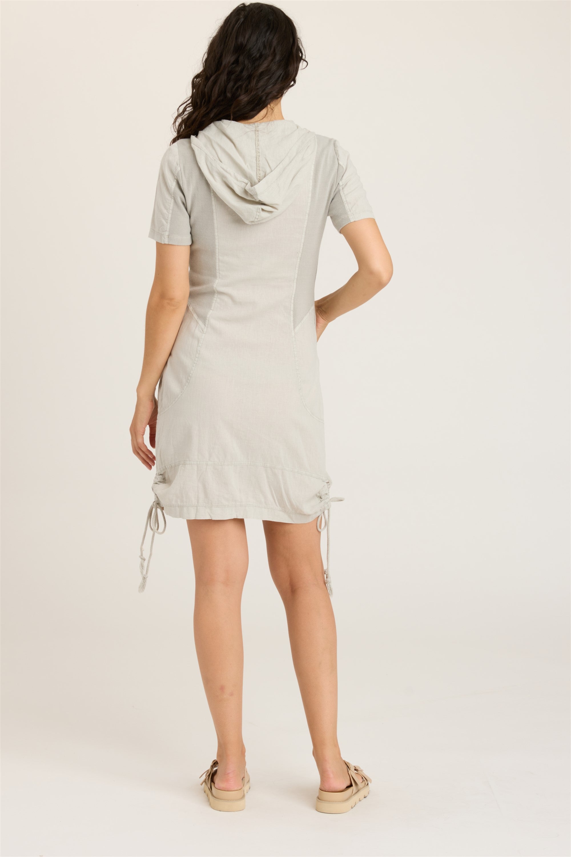 Linen Lenchen Jacket Dress Whitecap Pigment