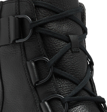 Joan Now Lace Boot Black + Black