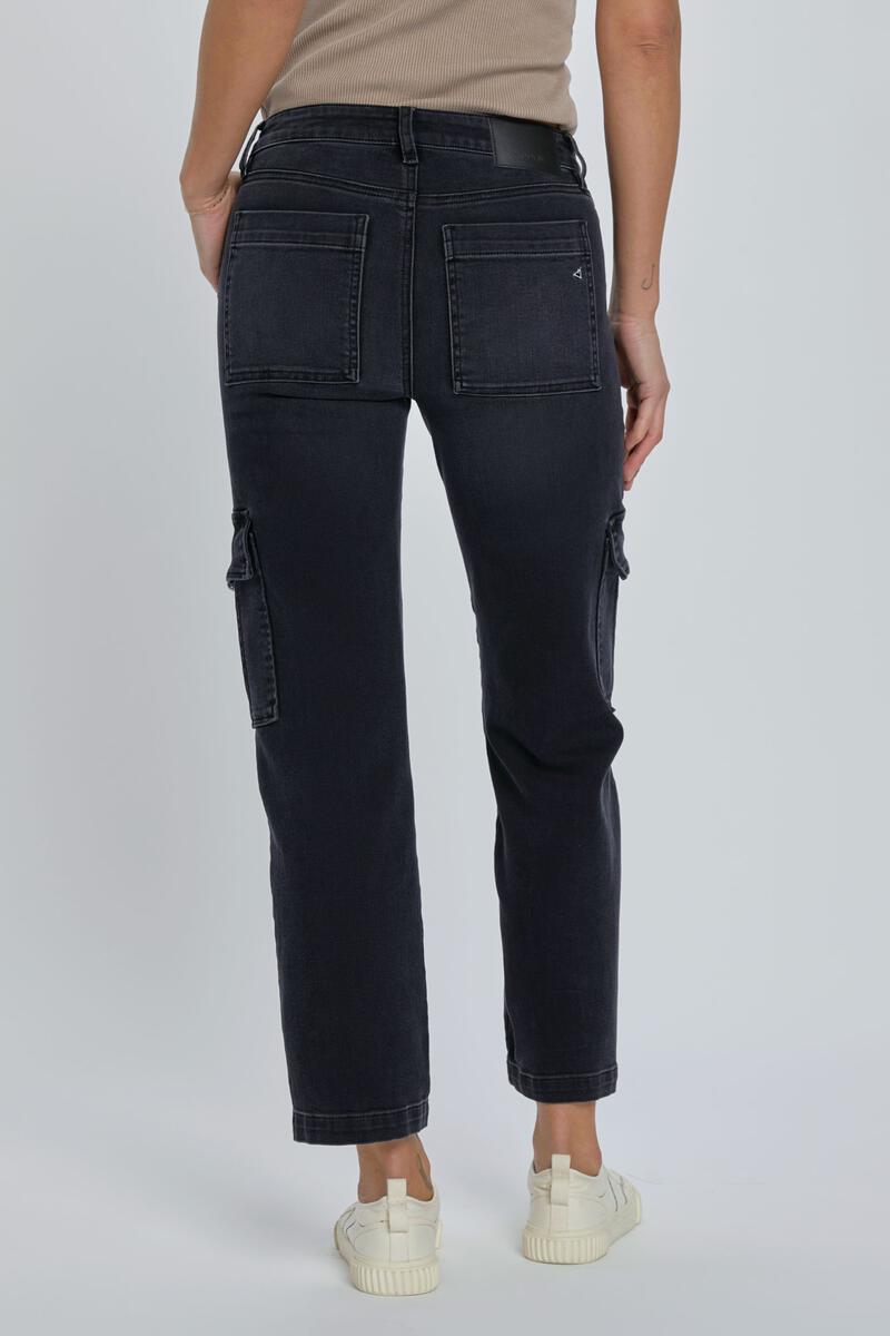 Tracey Cropped Cargo Black