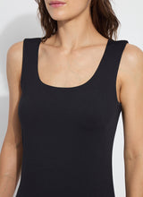 Evie Scoop Neck Tank Black
