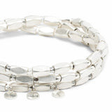 Multiwear Metal Beaded Wrap Iconic | Disc Silver