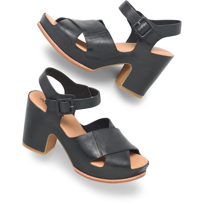 San Isabel Heeled Sandals Black