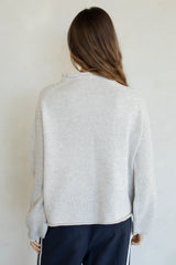 Duck Rolled Knit Sweater Heather Oat