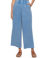 Lodi Gauze Wide Leg Pants Dusty Blue