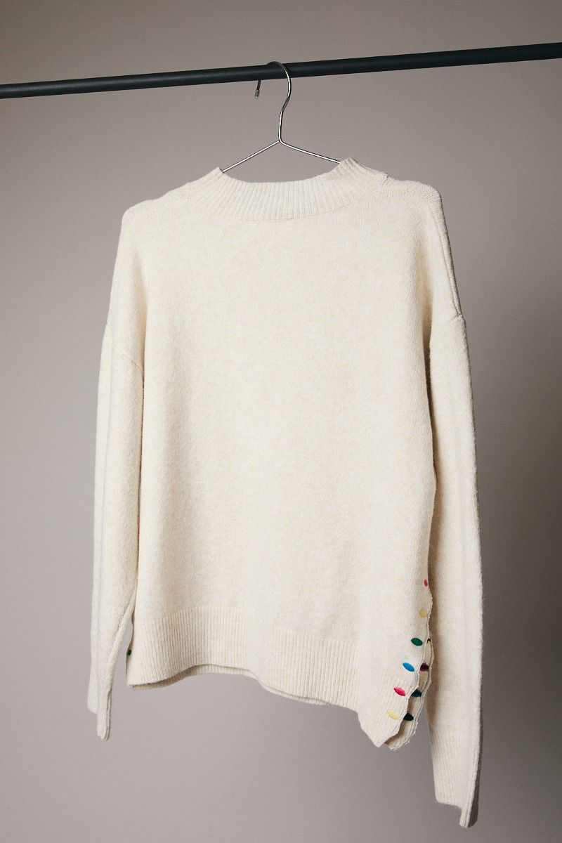 Peace & Joy Novelty Sweater Cream