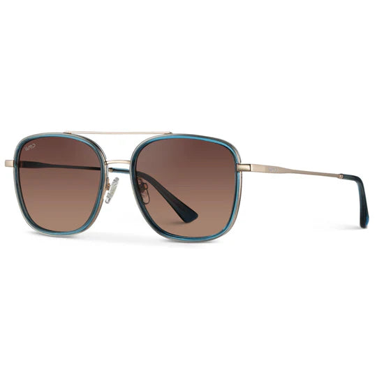 Gia Sunglasses Crystal Cobalt | Gradient Brown
