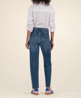 Ashley High Rise Side Inset Barrel Leg Jeans Moderate