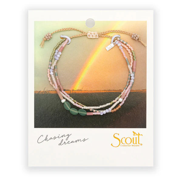 Mixed Media Bracelet Optimism | Green Aventurine