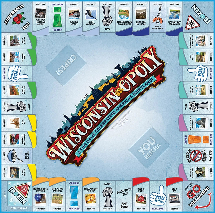 Wisconsin-Opoly Board Game