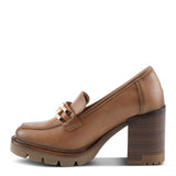 Dajah Heeled Loafers Tan