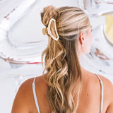 Open Medium Hair Clip Champagne Toast