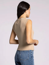 McKenzie Buttoned Sweater Vest Oak