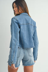 Stretch New Classic Denim Jacket Medium