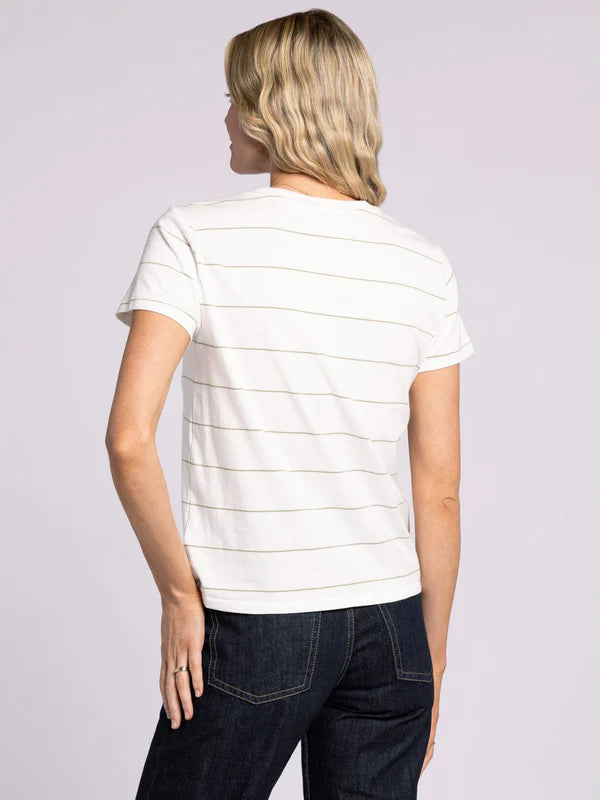 Asher Relaxed Fit Tee White Sage