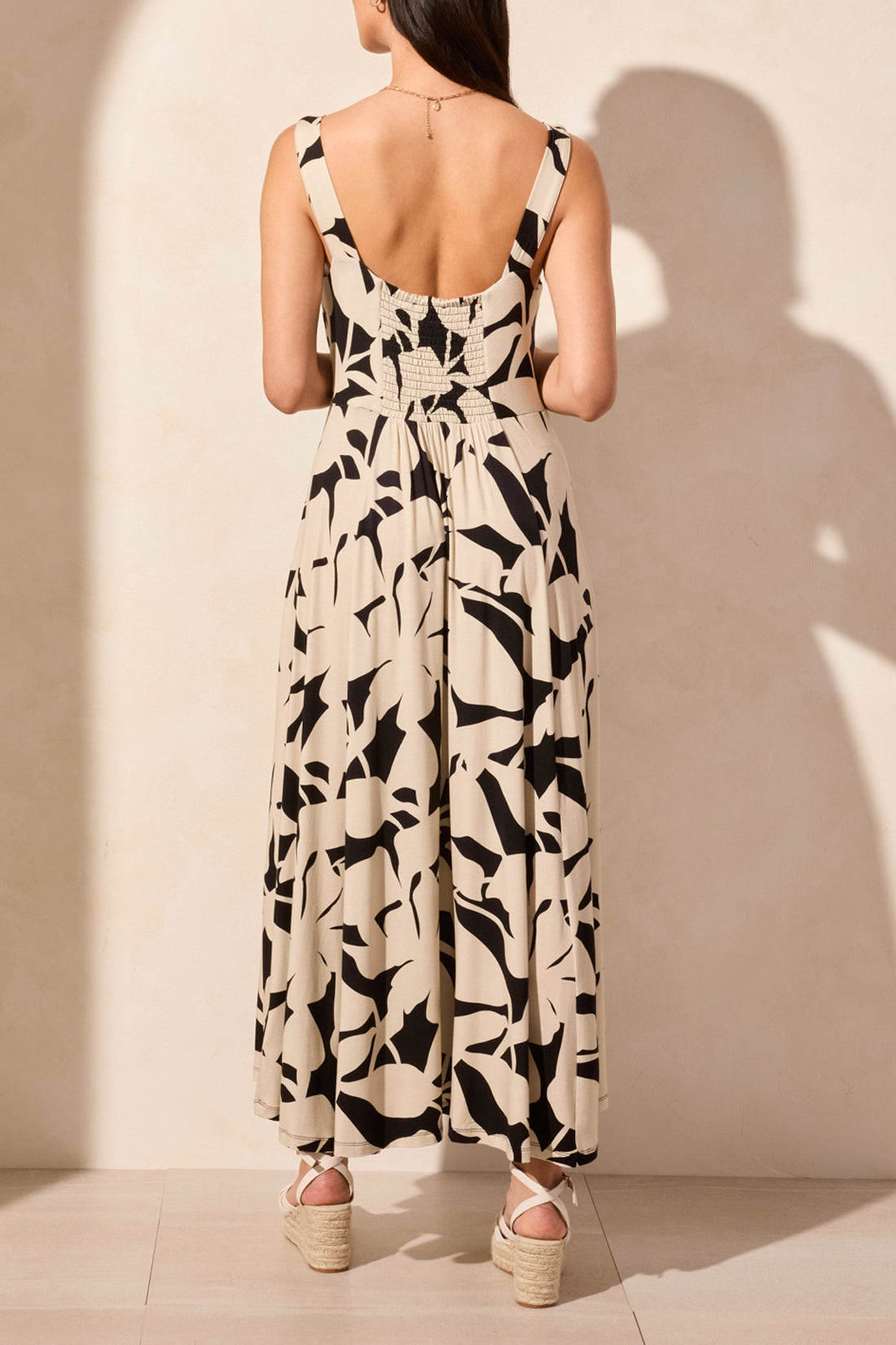 Sleeveless High Low Dress Safari
