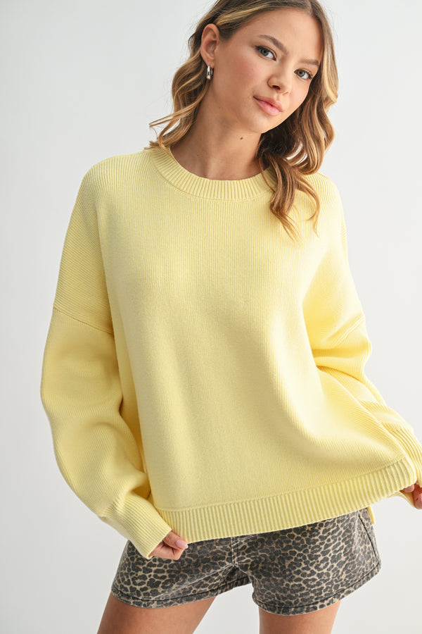 Drop Shoulder Sweater Daisy