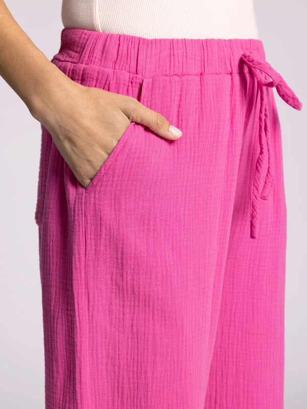 Verna Drawstring Pants Soft Fuchsia