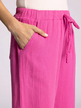 Verna Drawstring Pants Soft Fuchsia