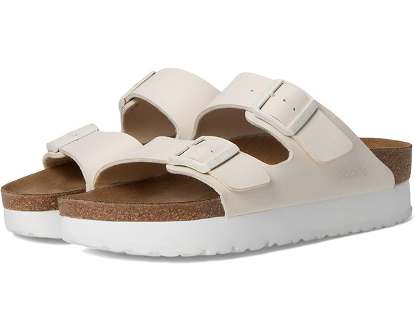 Arizona Flex Platform Birko-Flor Sandals Eggshell