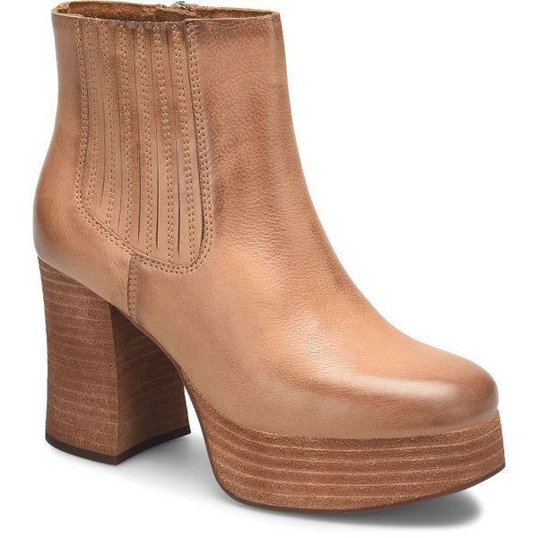 Baylie Stacked Heel Boots Brown Terra